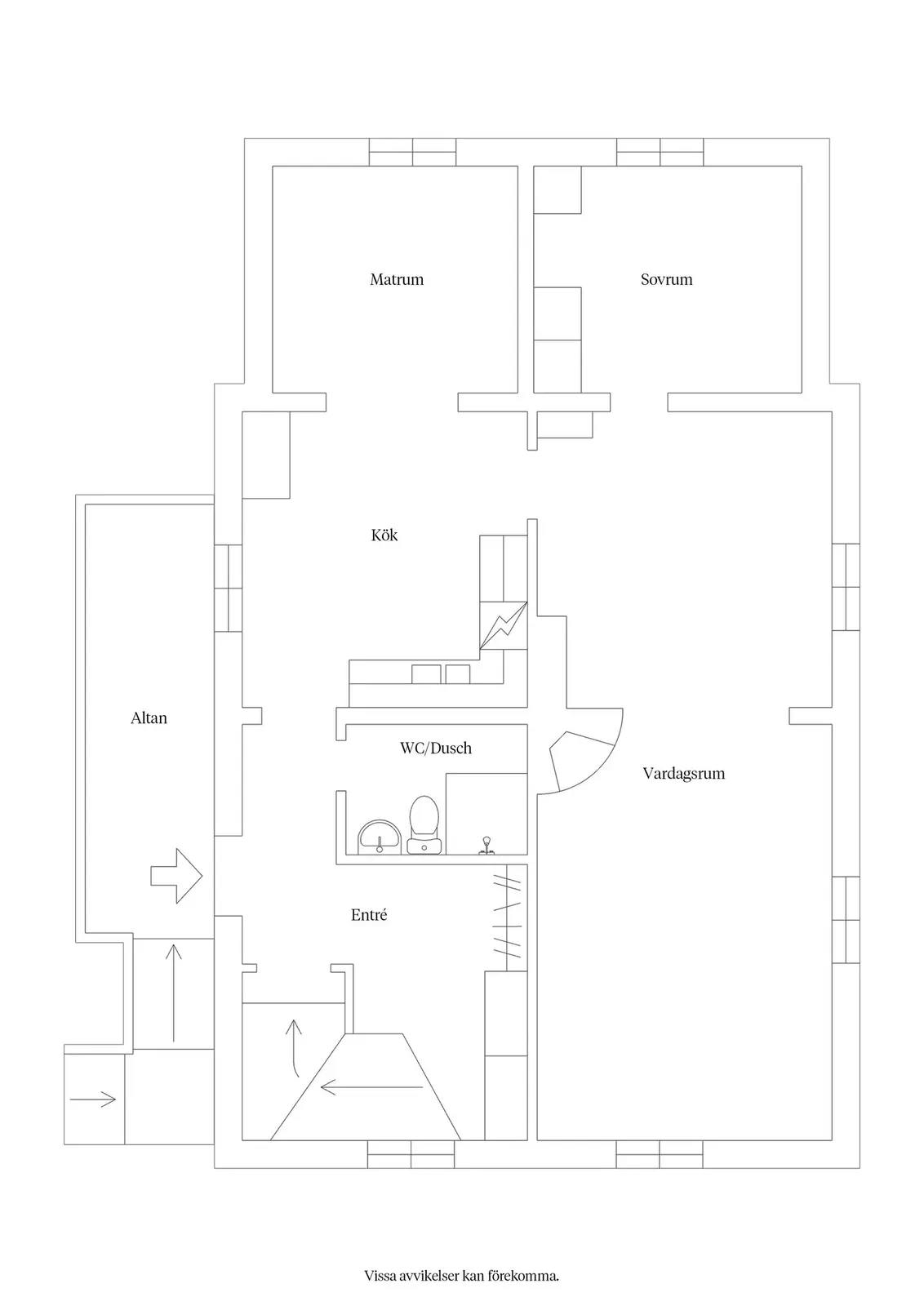 Floor plan for Yttervägen 43