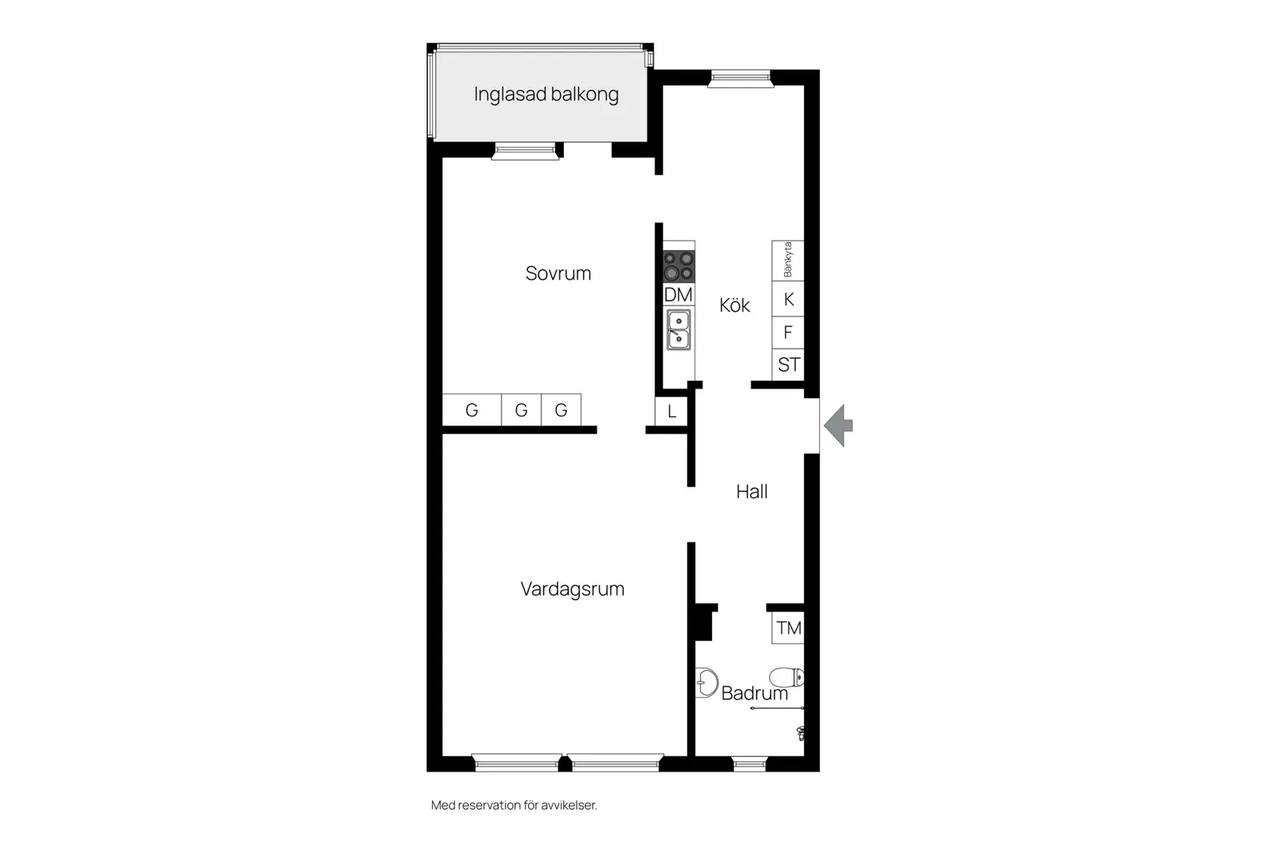Planritning för Sotingeplan 38, 1tr