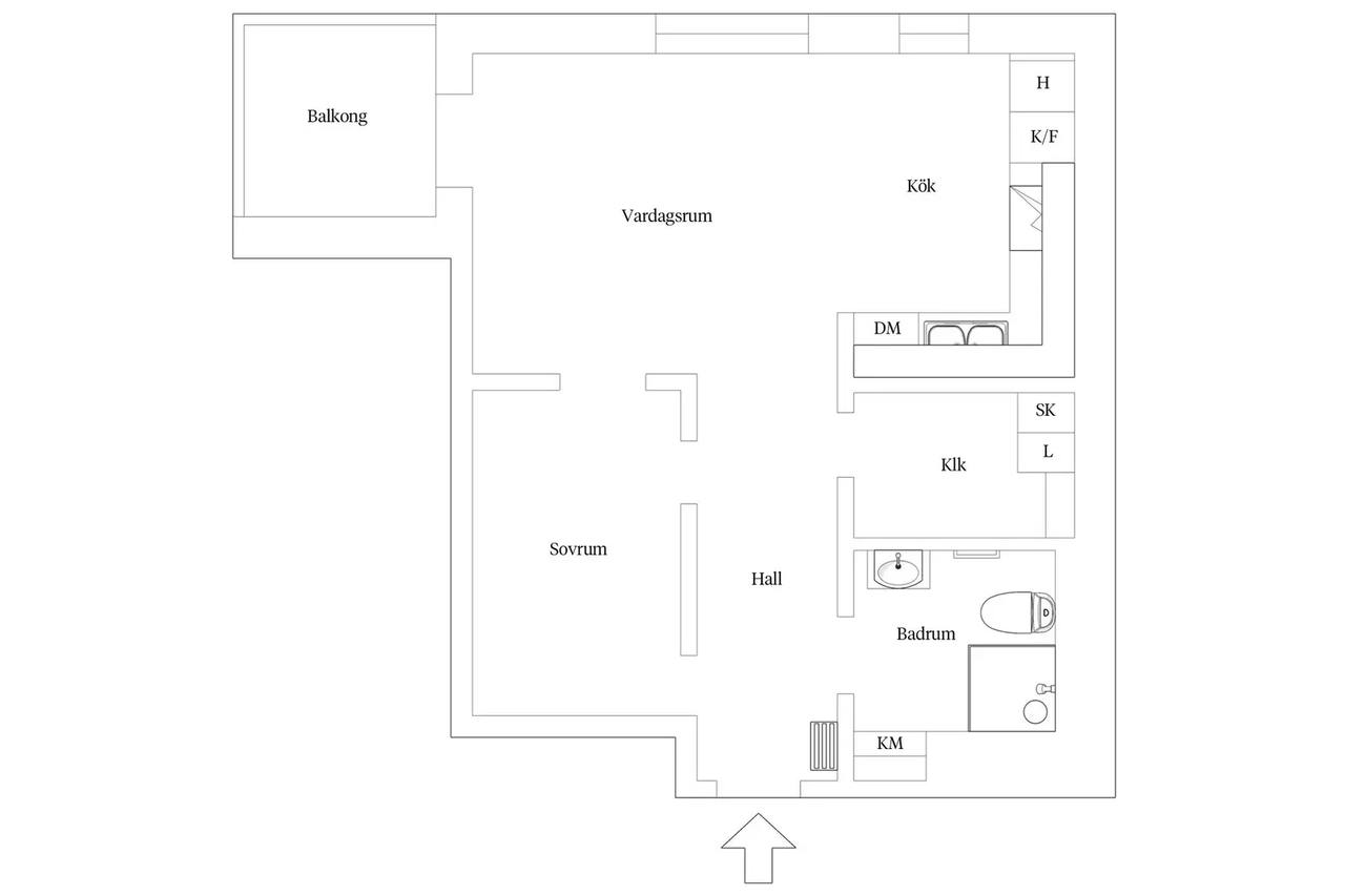 Floor plan for Ostindiefararen 29