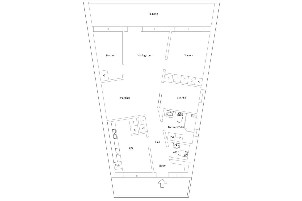 Planritning för Bullerbygatan 7