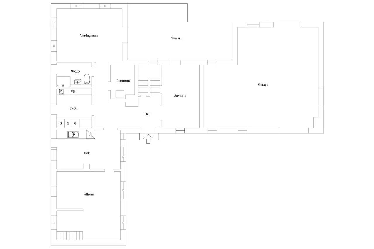 Floor plan for Håstad 121