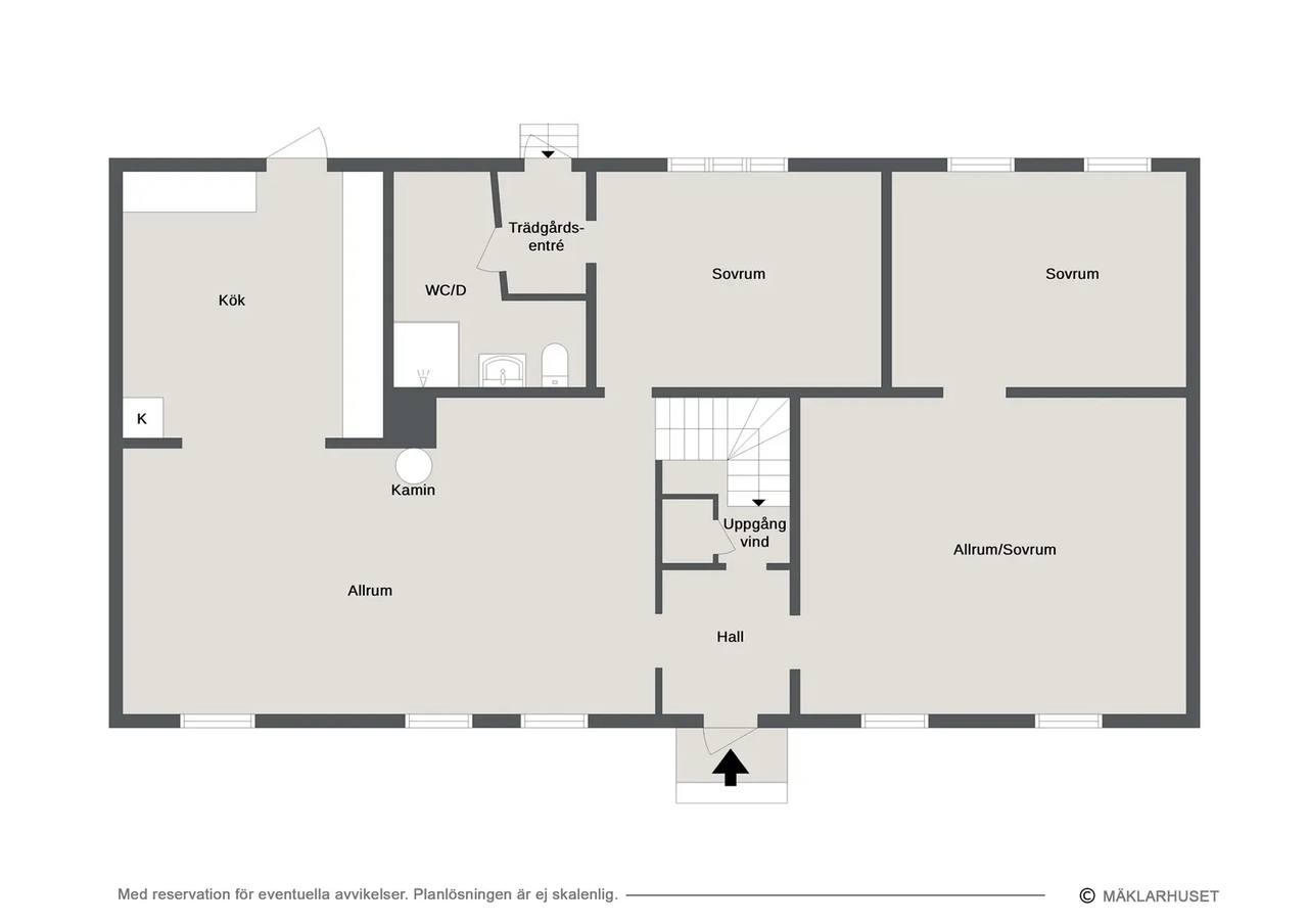 Floor plan for Stationsvägen 1