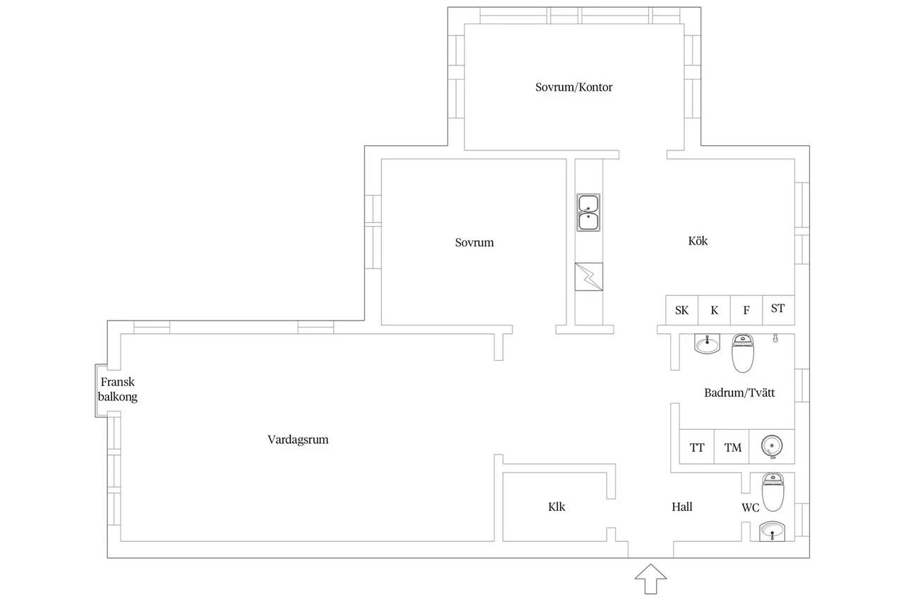 Floor plan for Appelins väg 4