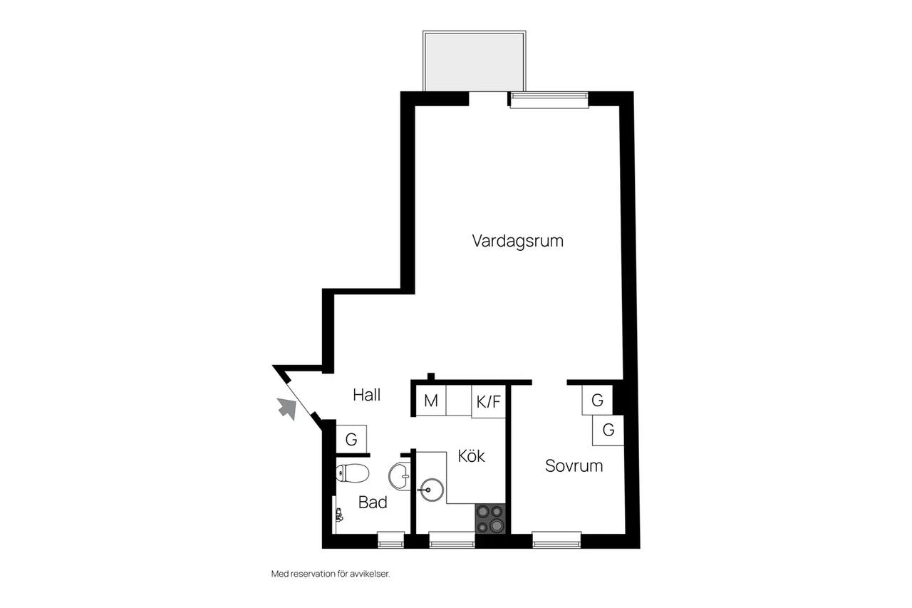Planritning för Nathorstvägen 15