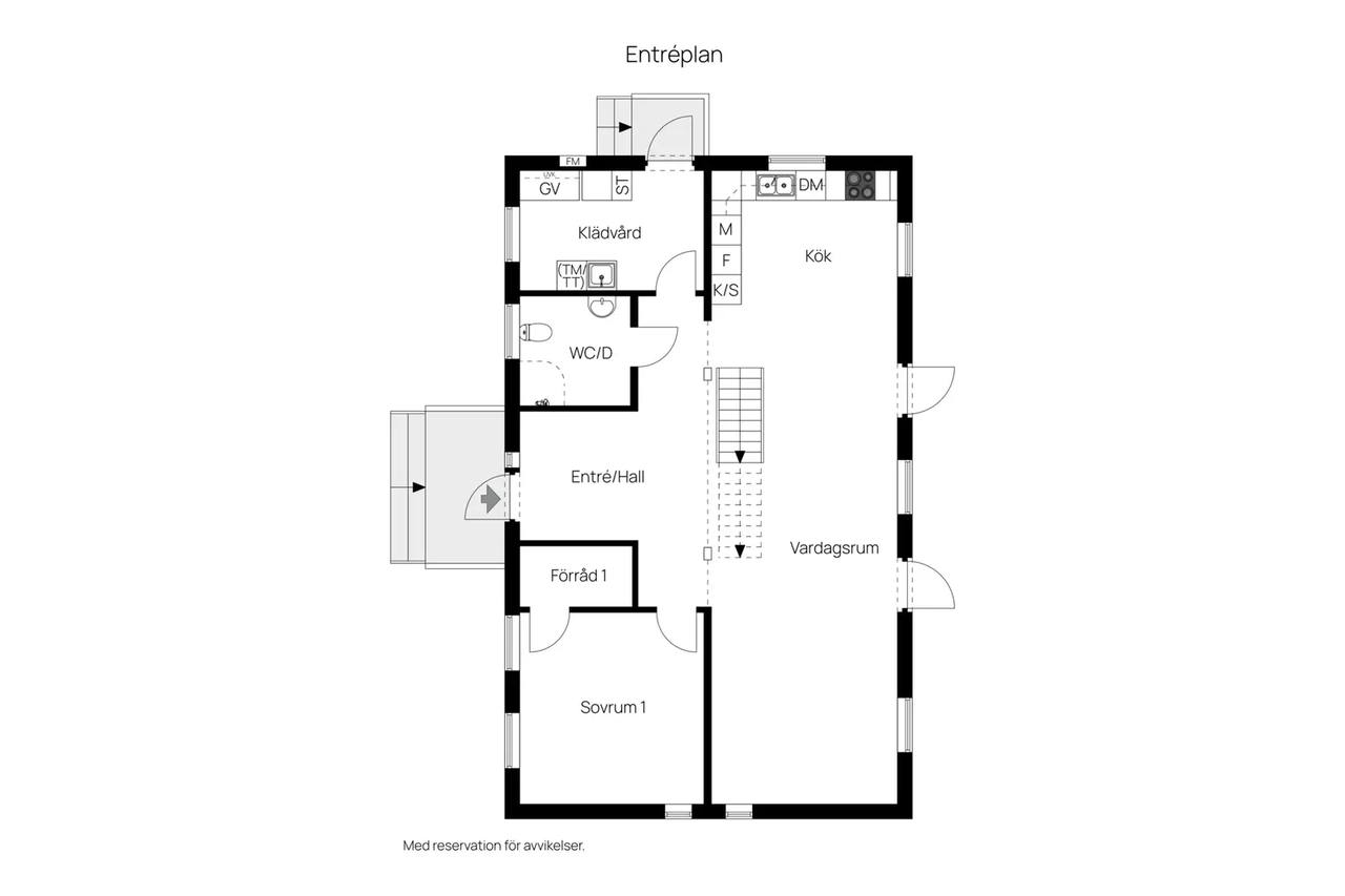 Floor plan for Alsjöredsvägen 7