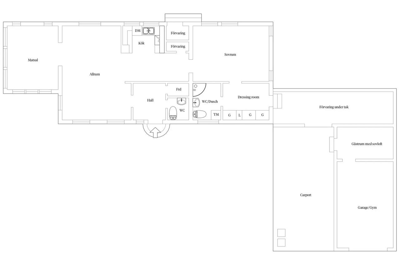 Floor plan for Lilla Hammars väg 9