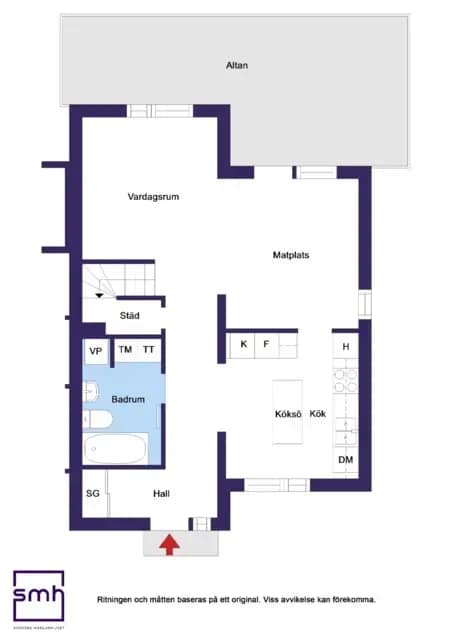 Floor plan for Tuppstugevägen 20