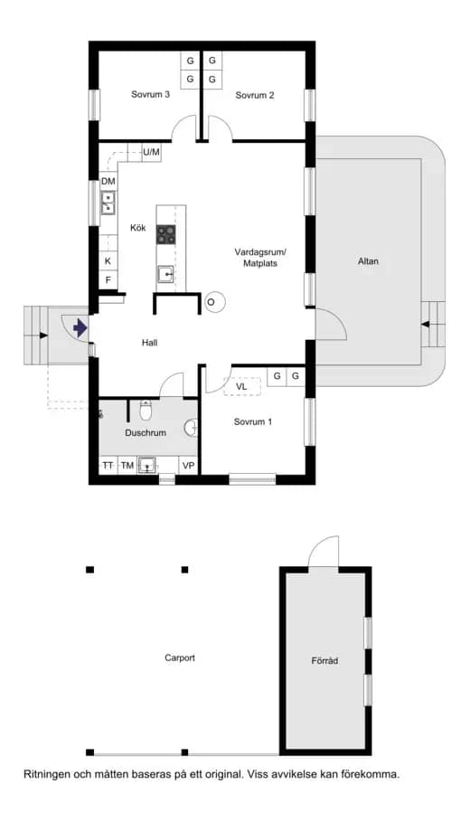 Floor plan for Vasatorpsvägen 69