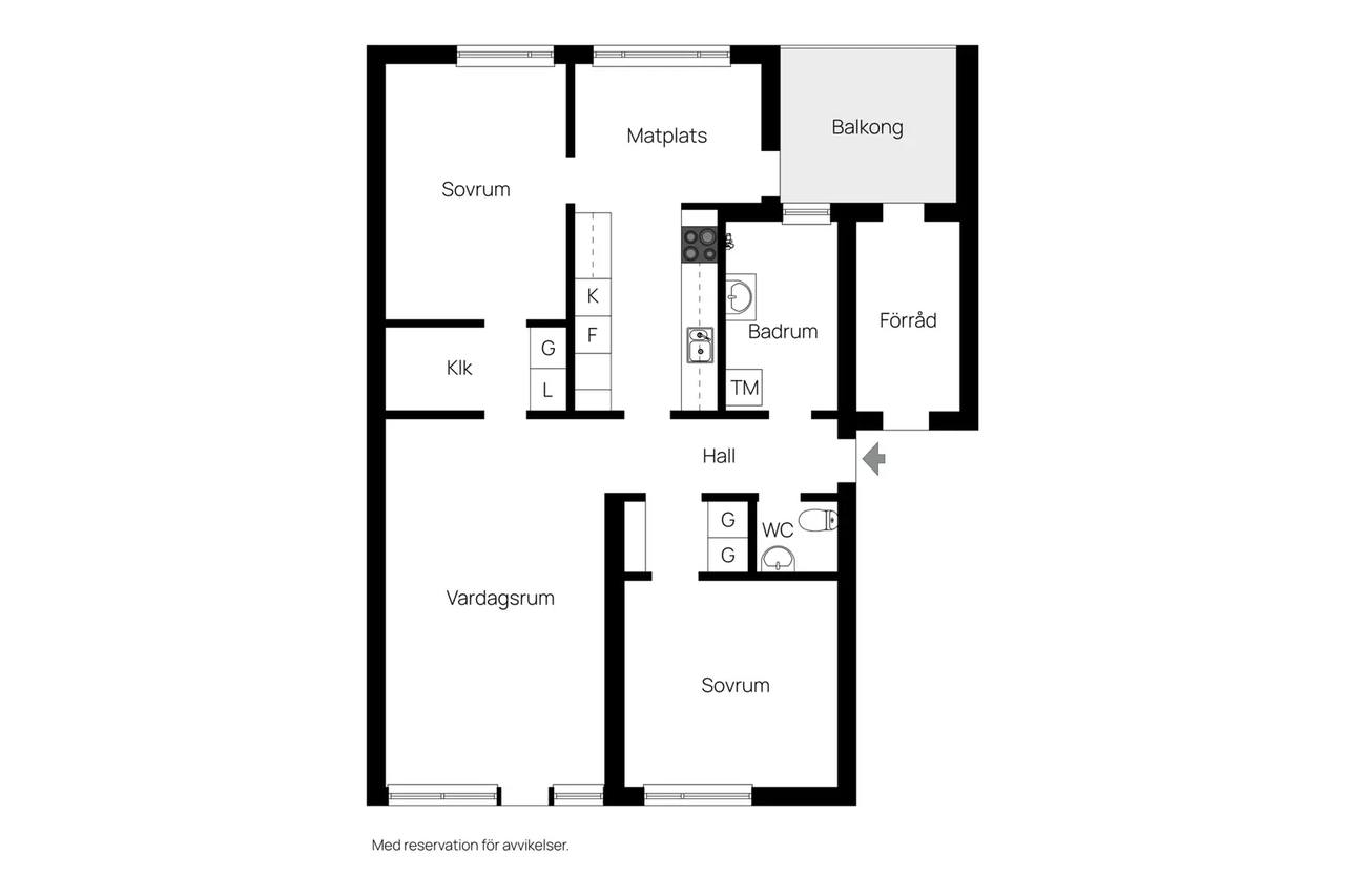 Floor plan for Mosåsvägen 130