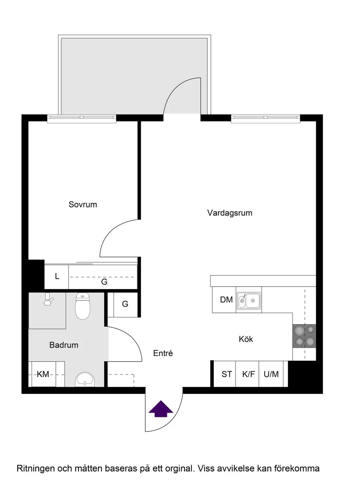 Floor plan for Mäldgränd 1
