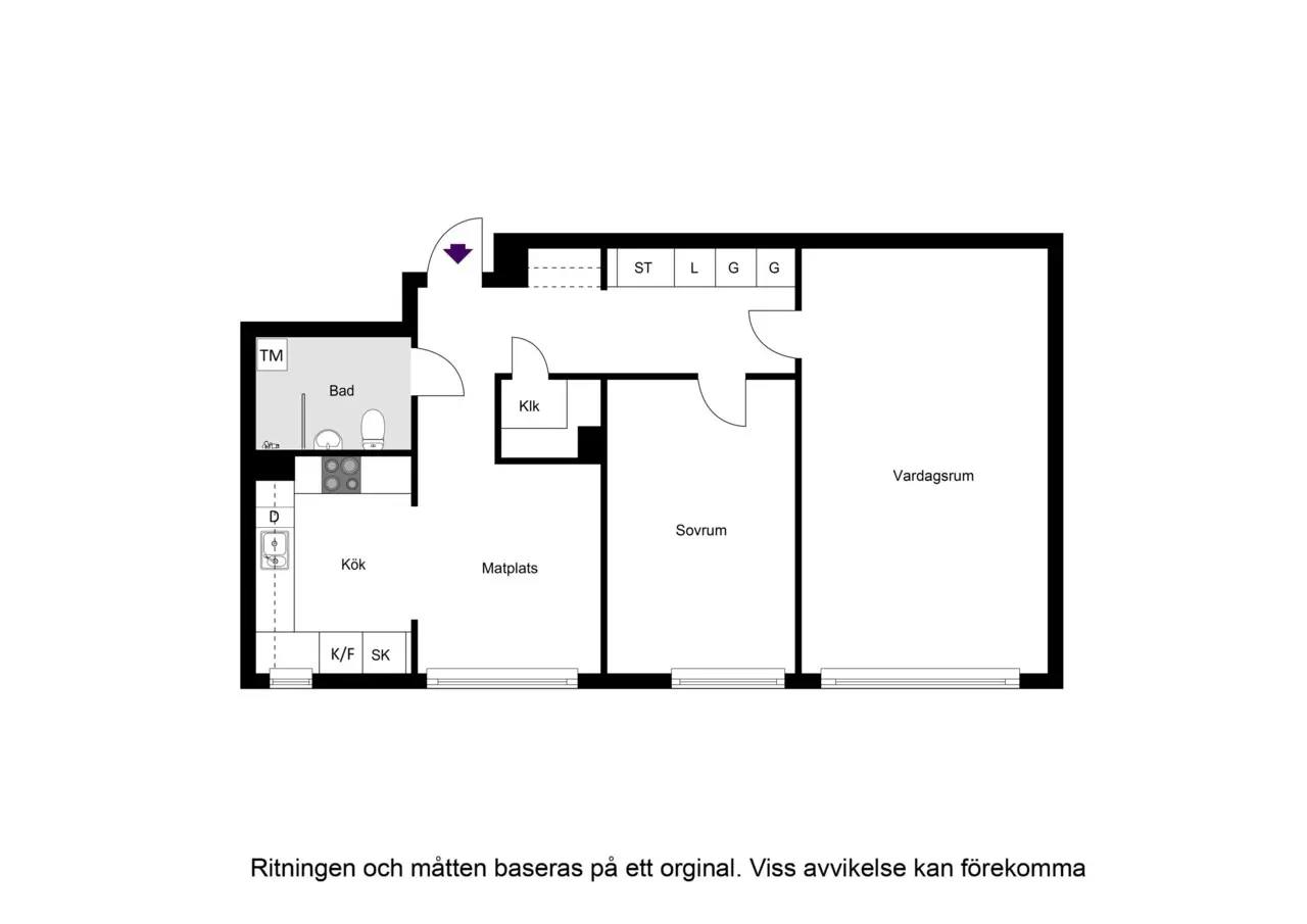 Floor plan for Aspnäsvägen 6