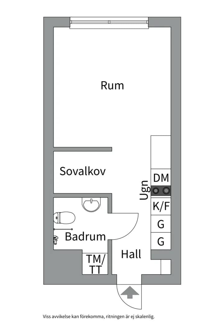 Floor plan for Edövägen 7E, 3tr