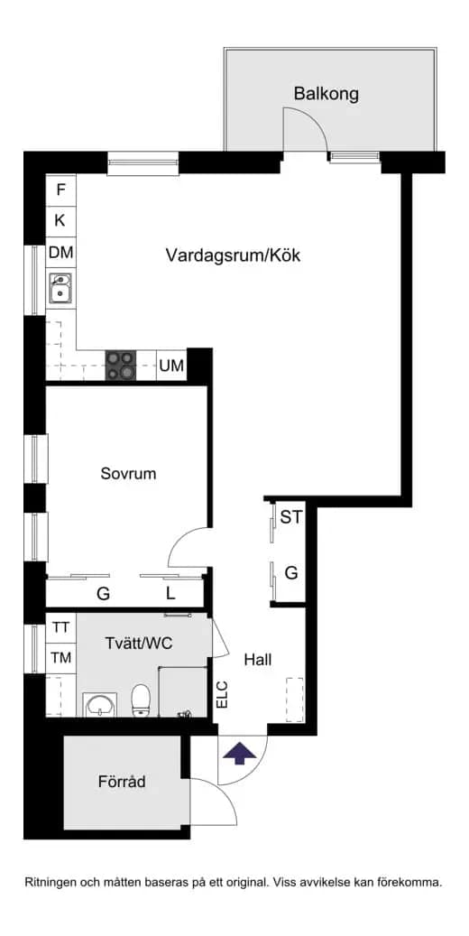 Planritning för Kantorsgatan 24