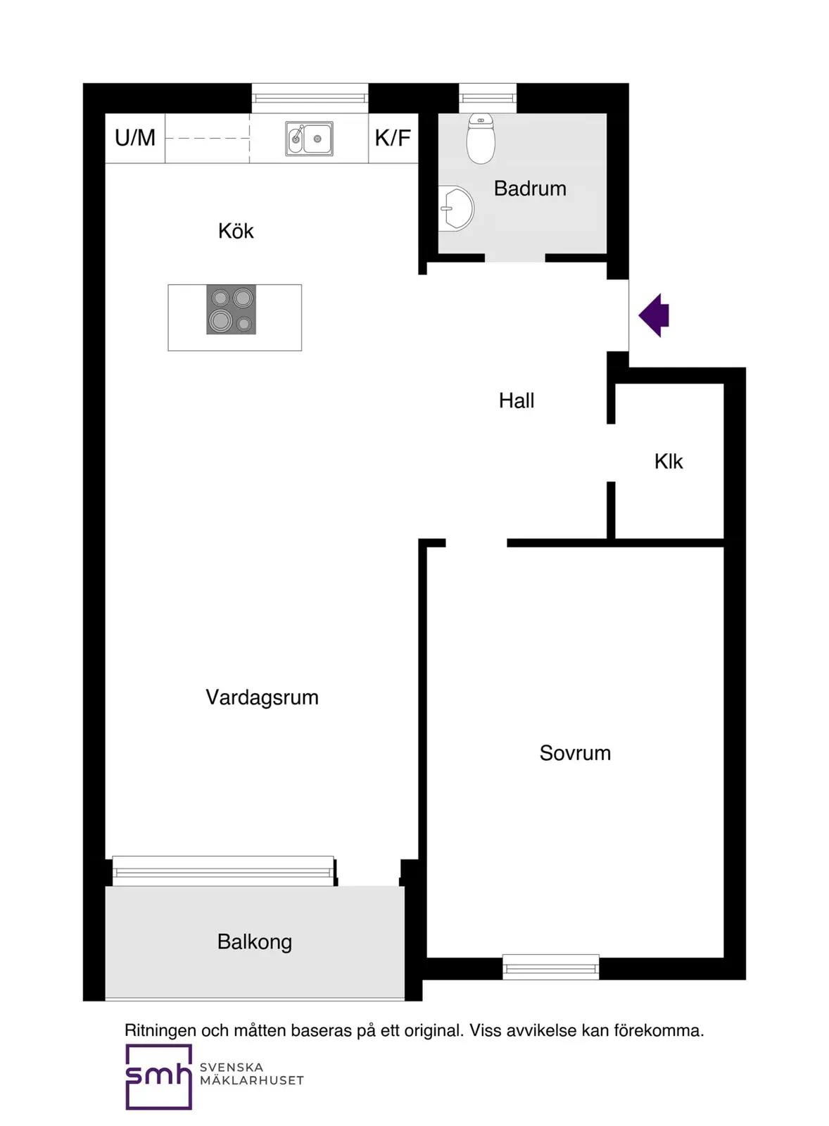Floor plan for Duvedsvägen 3