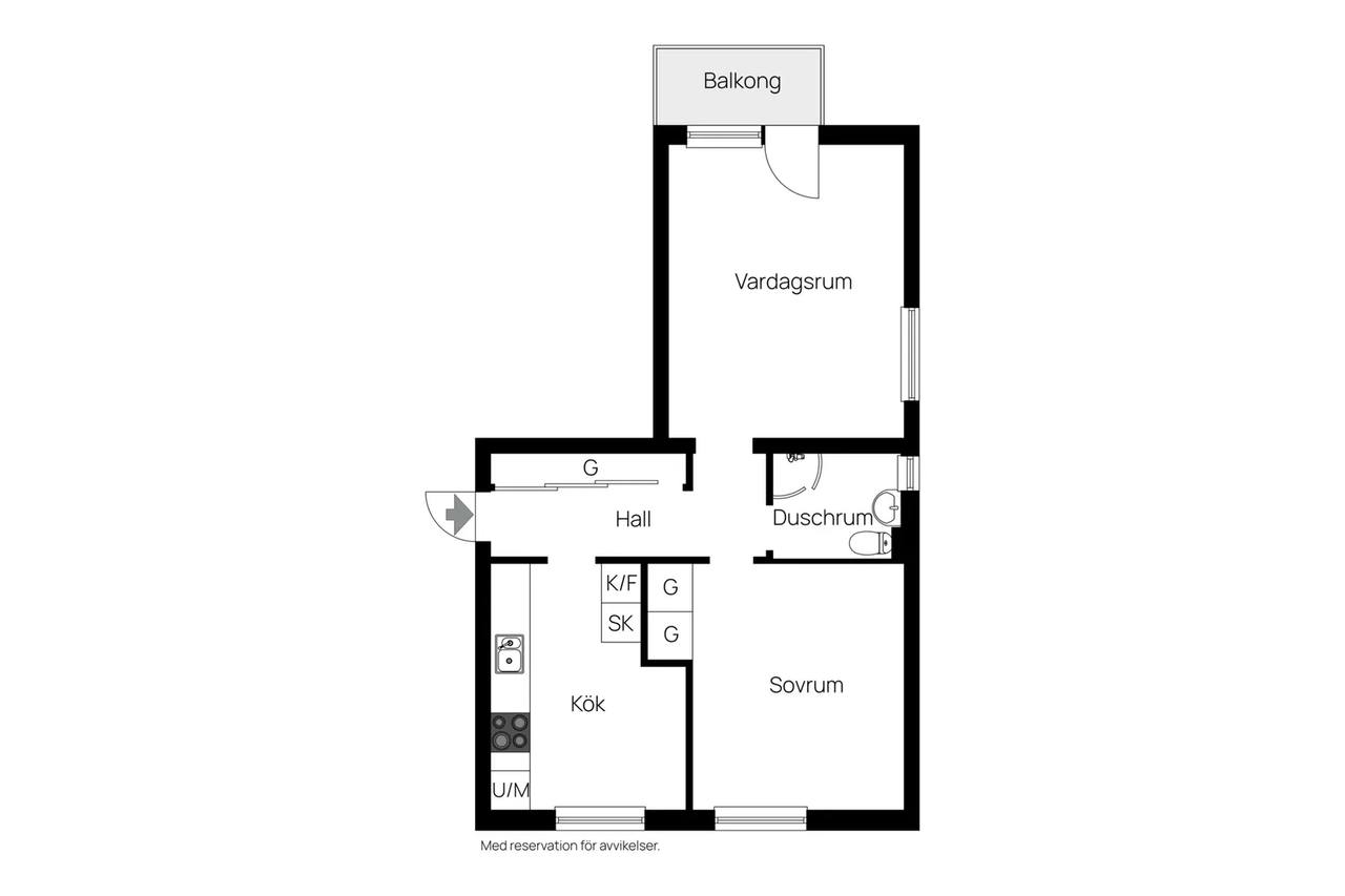 Floor plan for Humlegårdsvägen 17