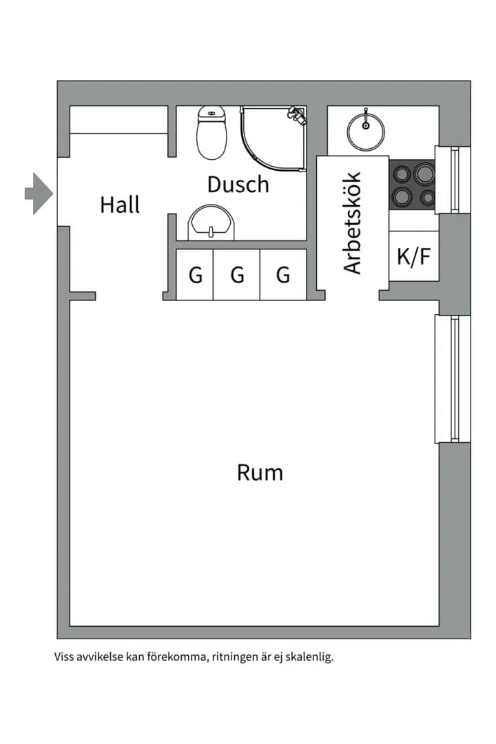 Planritning för Storgatan 6