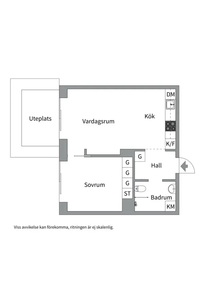 Planritning för Orgelgatan 9