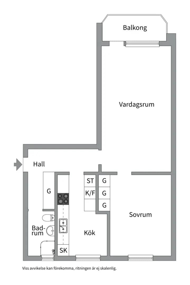 Planritning för Källparksgatan 10C