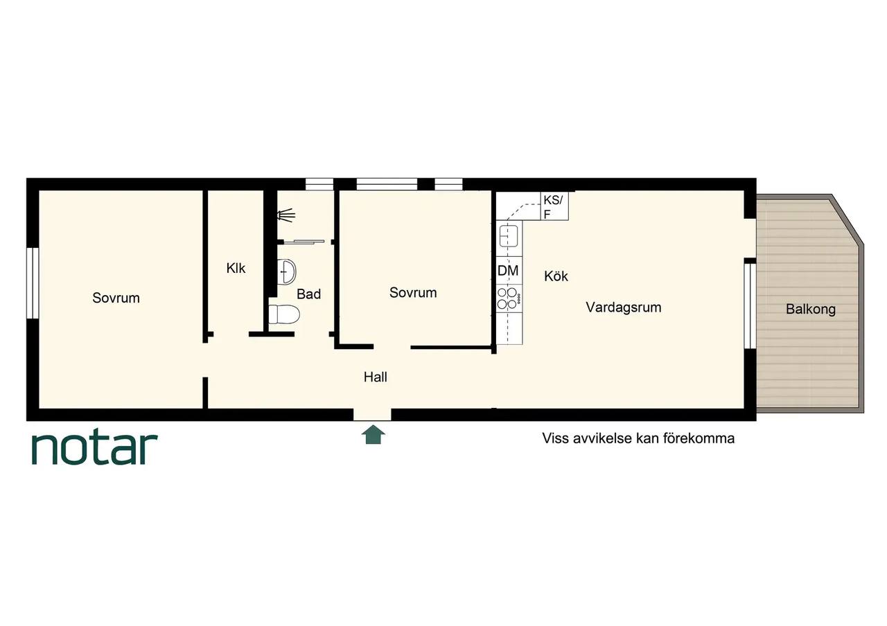 Floor plan for Hallonbergsplan 2