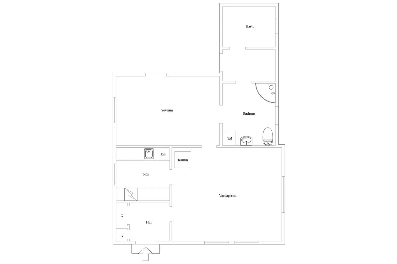 Floor plan for Kalkstensvägen 11