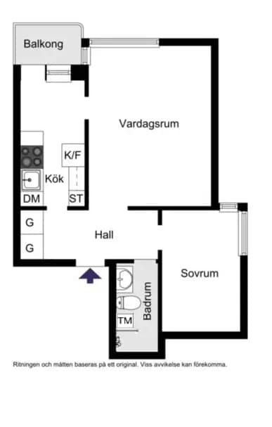 Planritning för Norra Vägen 2