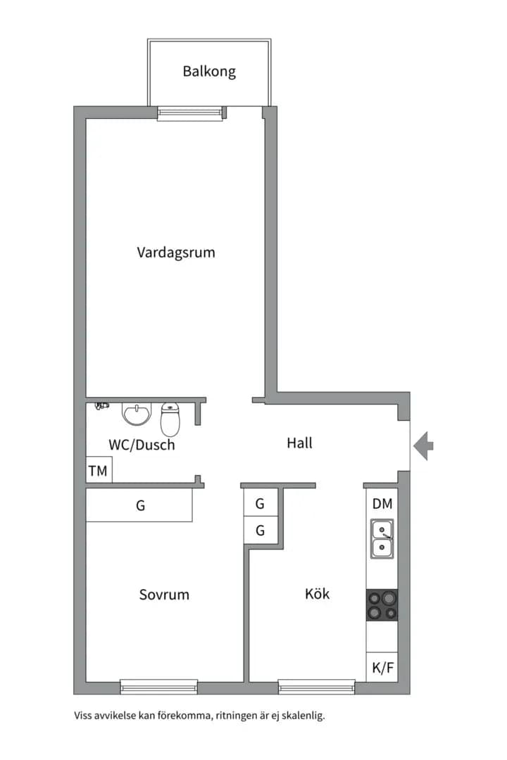 Planritning för Murargatan 10A