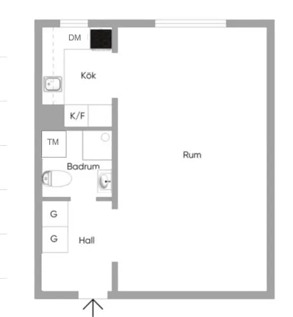 Floor plan for Edinsvägen 1
