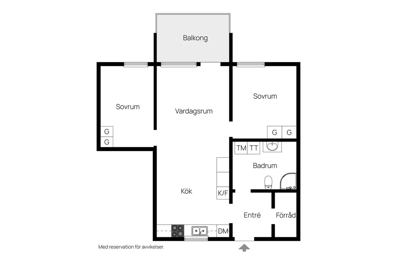 Floor plan for Nordalavägen 18