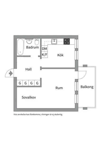 Planritning för Skarpövägen 53