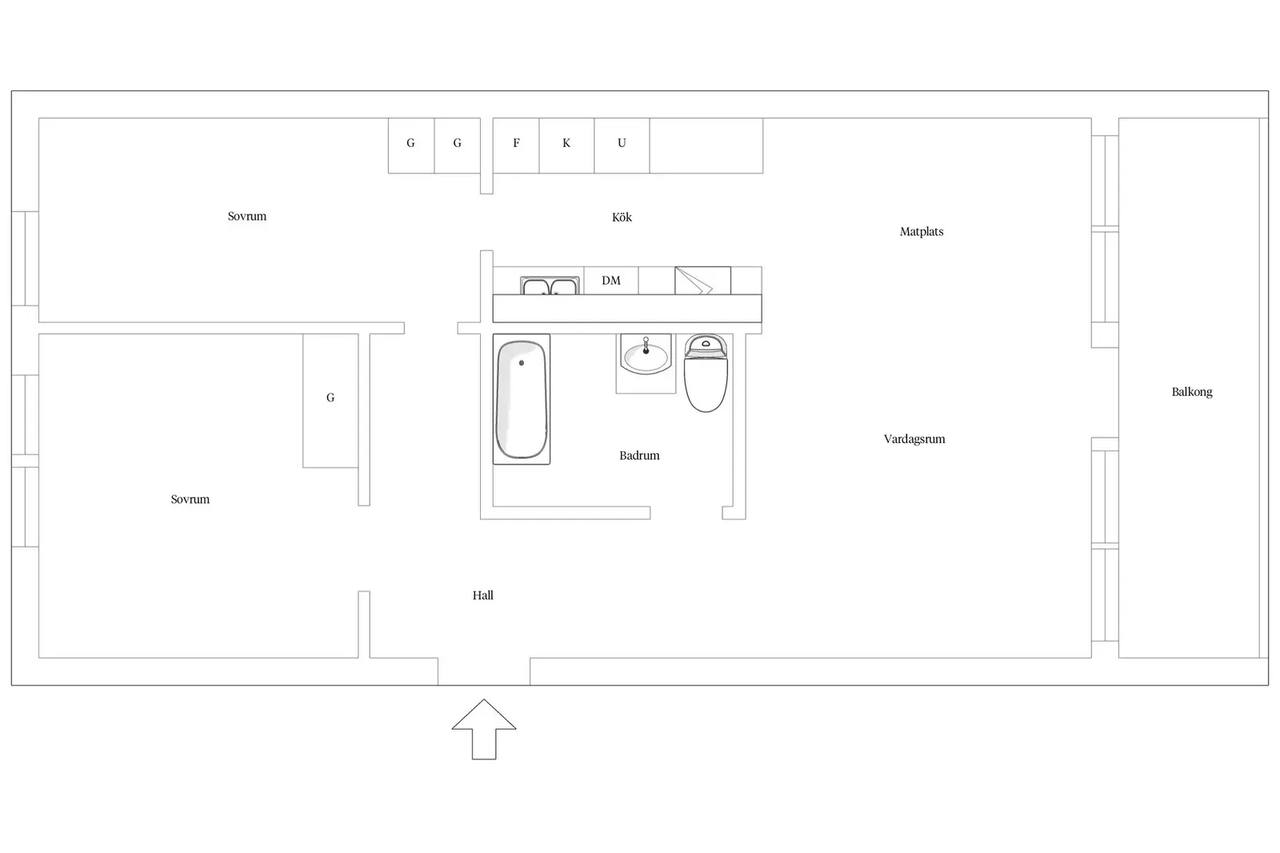 Floor plan for Hägervägen 32
