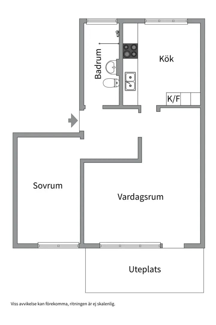 Floor plan for Ljuskärrsvägen 108