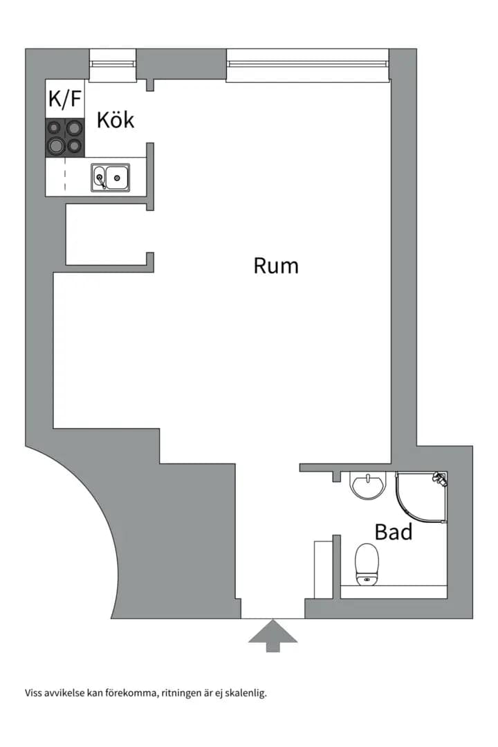 Planritning för Luthagsesplanaden 10B