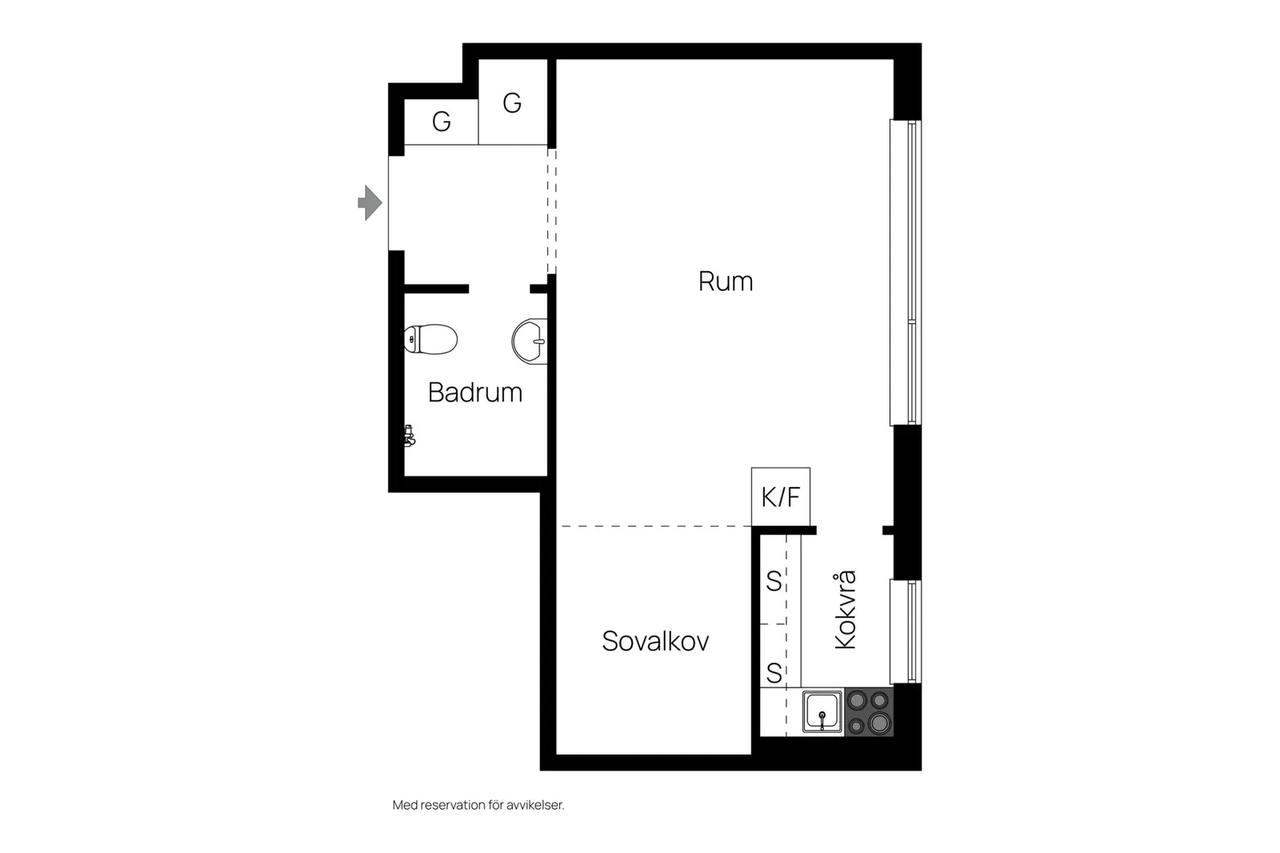 Floor plan for Vattenledningsvägen 41, 1004