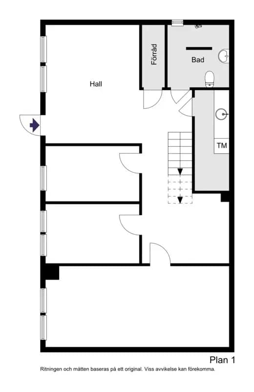 Floor plan for Päronvägen 13