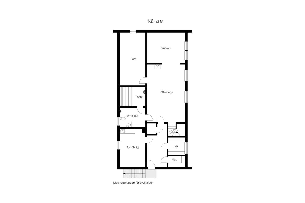 Floor plan for Klockarevägen 9
