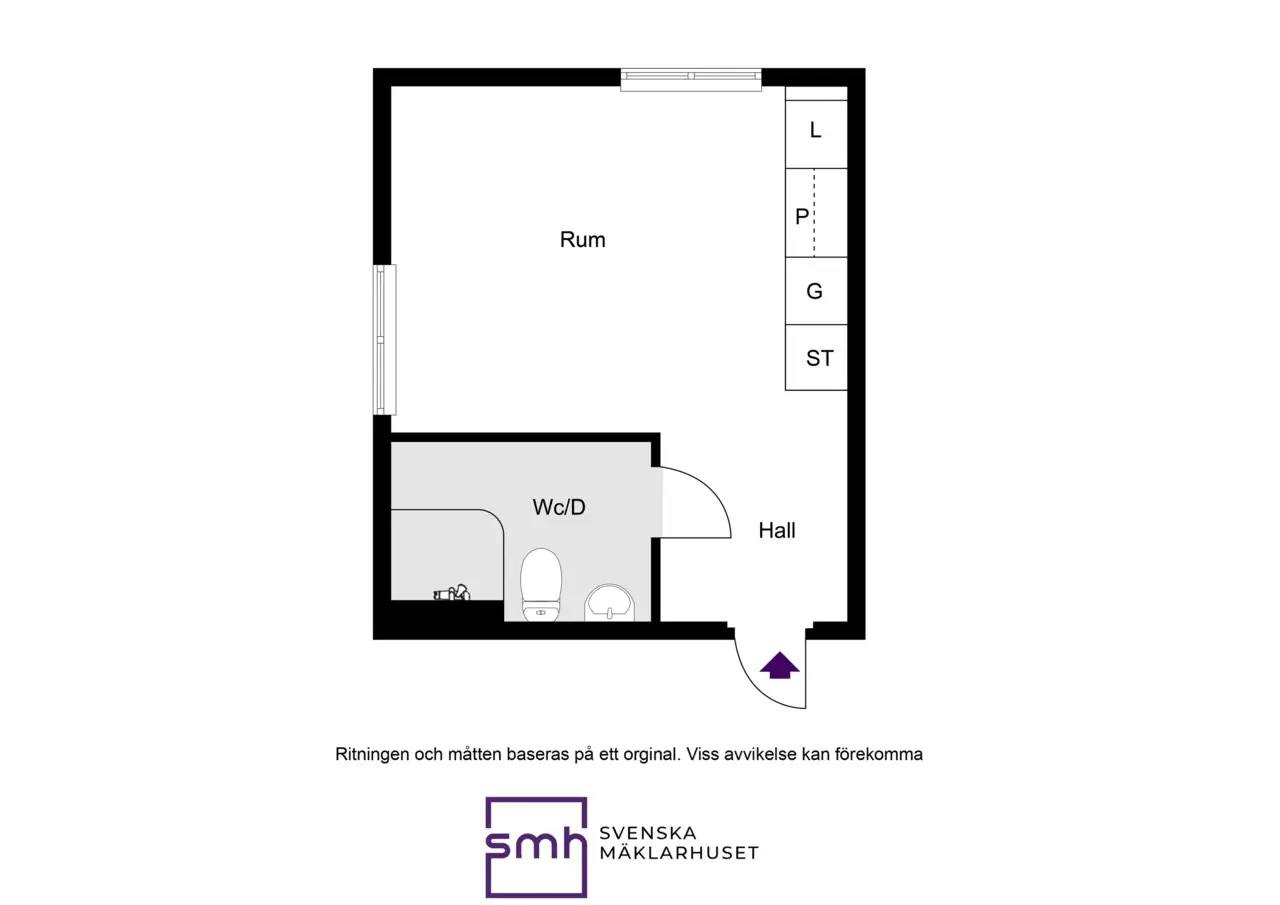 Floor plan for Follingbogatan 18