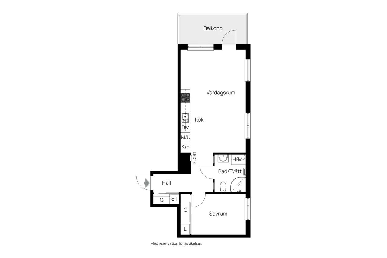 Floor plan for Maria Winkvists Väg 10 A
