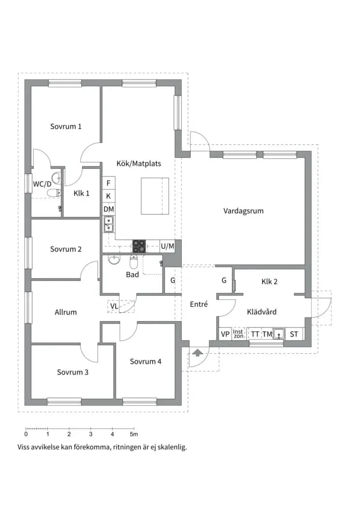 Planritning för Skovelvägen 8