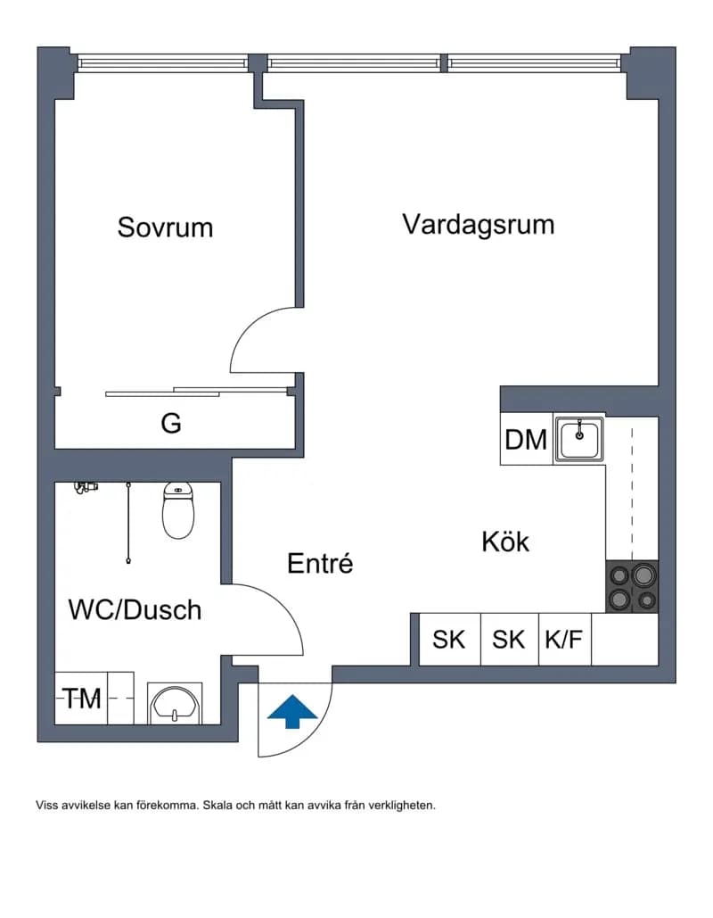 Floor plan for Gustaf de Lavals väg 6