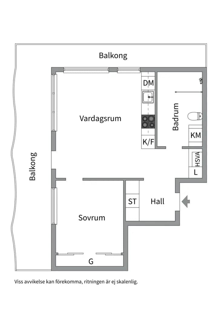 Floor plan for Tändkulevägen 33, 15tr