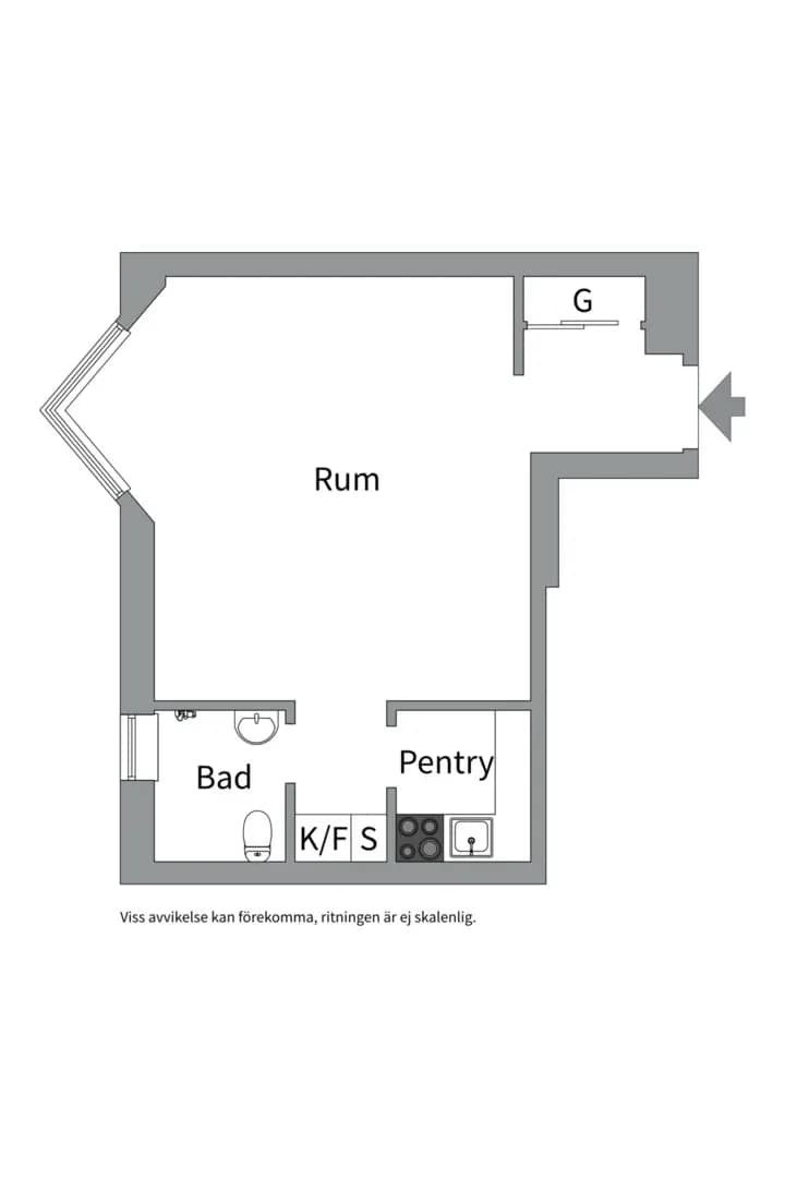 Floor plan for Kungsklippan 11