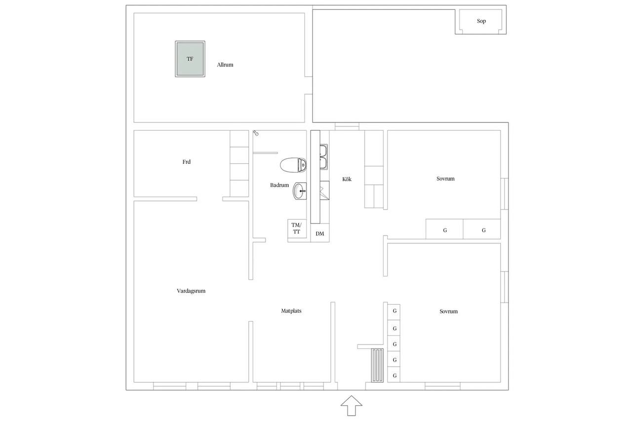 Floor plan for Uppfinnargatan 6