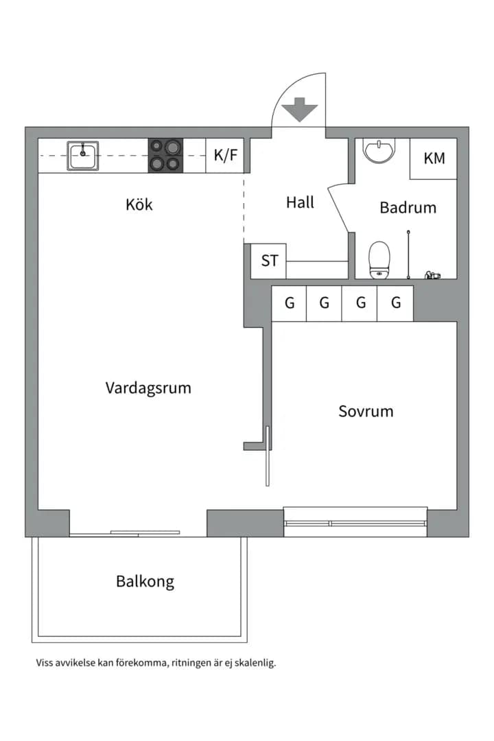 Planritning för Orgelgatan 7