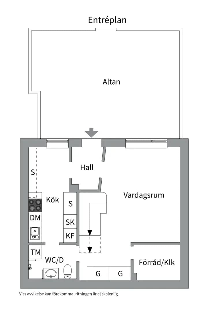 Floor plan for Allévägen 2A