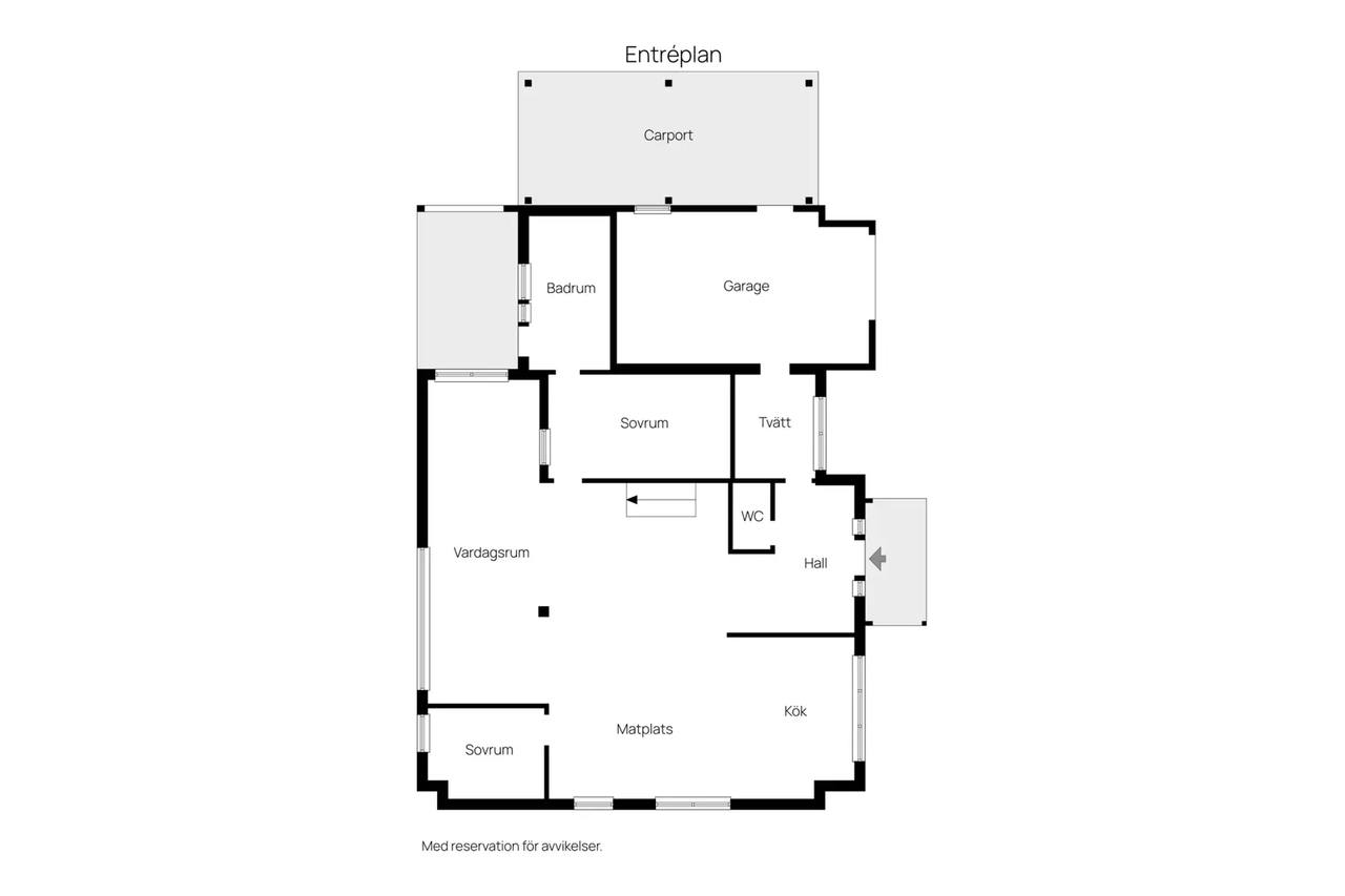 Floor plan for Alsjöredsvägen 6