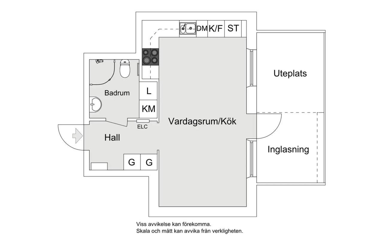 Floor plan for Godtemplarvägen 7