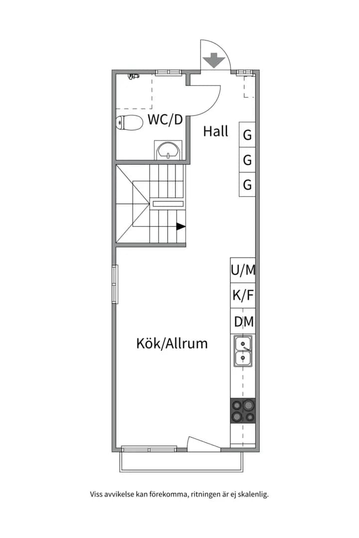 Floor plan for Molnstigen 39D