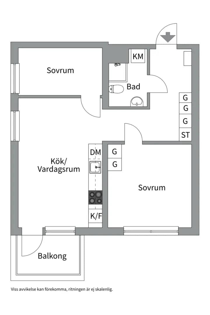 Planritning för Edövägen 7I