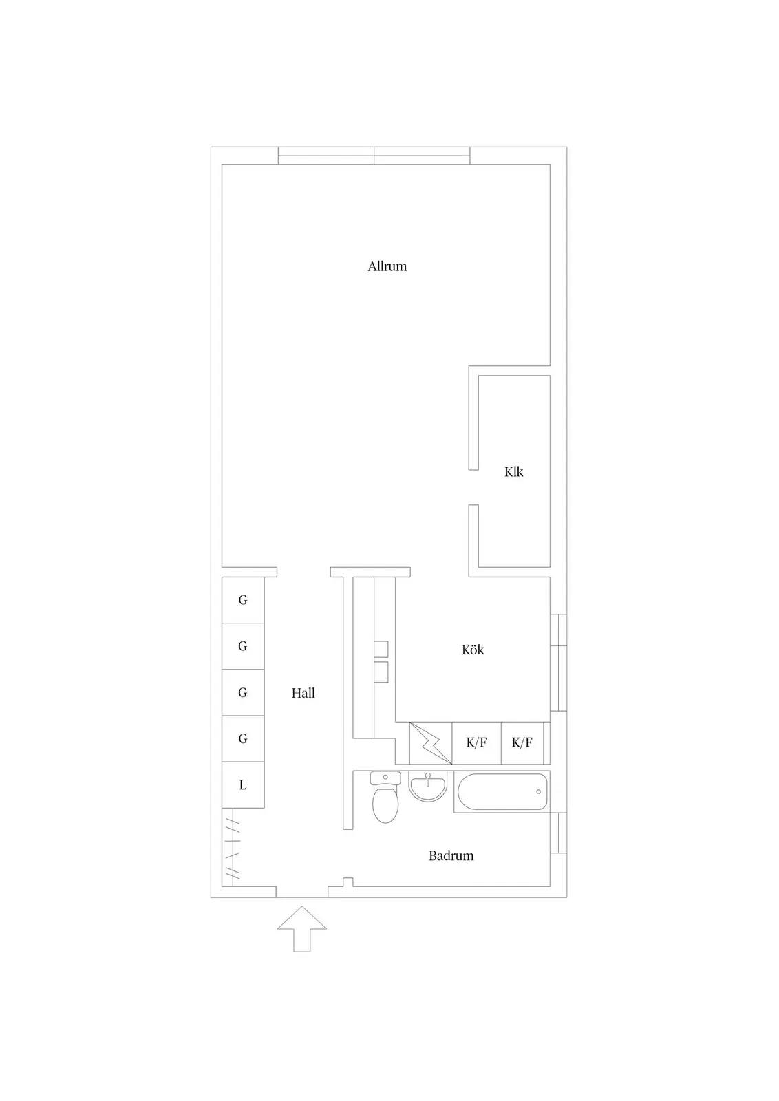 Floor plan for Lybecksvägen 3C