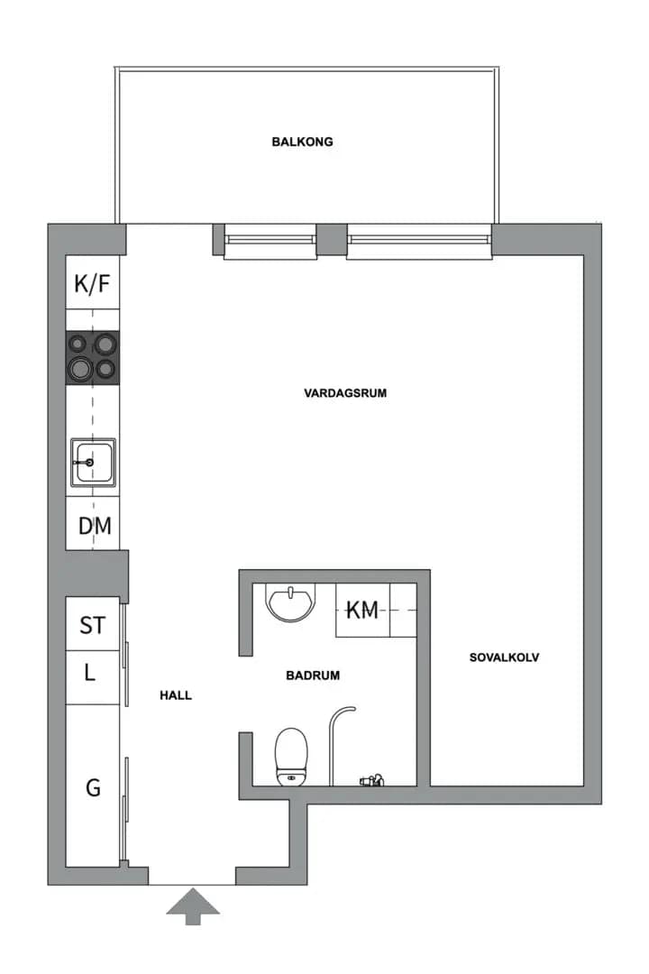 Floor plan for Kvarnholmsvägen 88